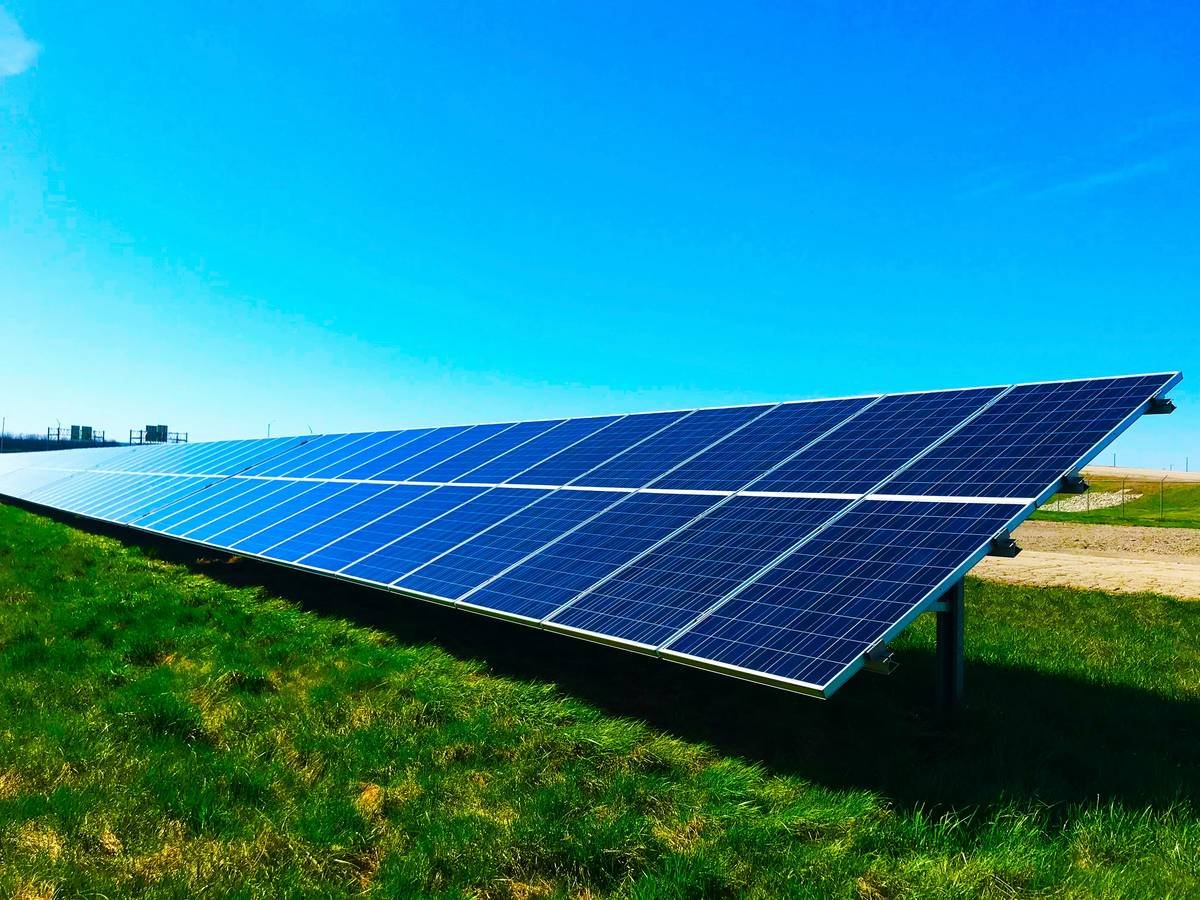 energy bifacial solar panels bifacial solar installed on elevated ground mount with reflective surface
